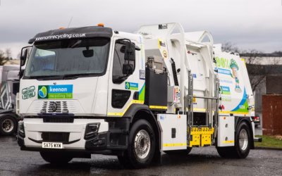 Keenan recycles with electric food waste truck