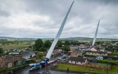 Collett runs a blade lifter convoy to Sanquhar wind farm