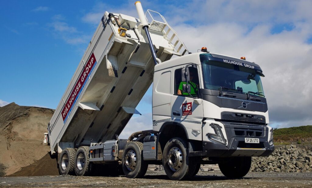 Hillhouse Quarry Group strengthens fleet with 15 new Volvo FMX tippers