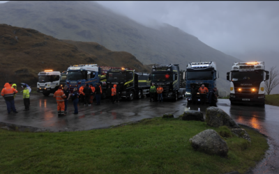 Hauliers stage protest against A83 Rest and Be Thankful restrictions