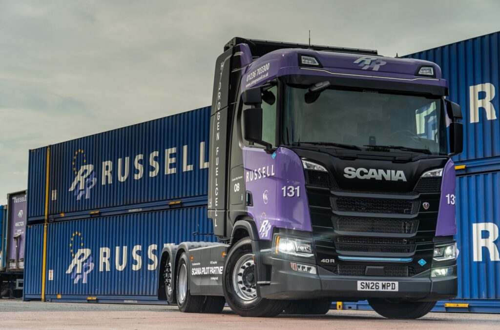 John G Russell puts Scania’s hydrogen FCEV trucks into daily operation