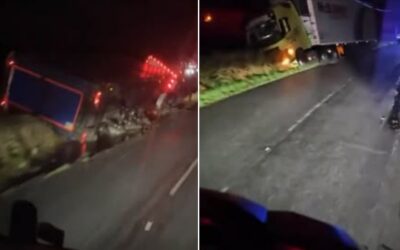 A75 resurfacing works postponed after trucks leave the road on the diversion route